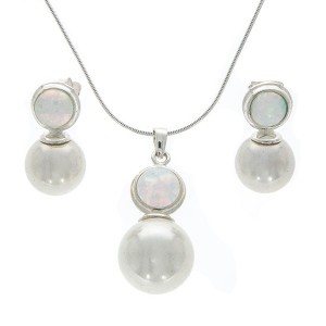 set argint opal perla s258