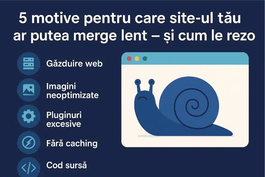 5 motive pentru care site-ul tău ar putea merge lent – și cum le rezolvi